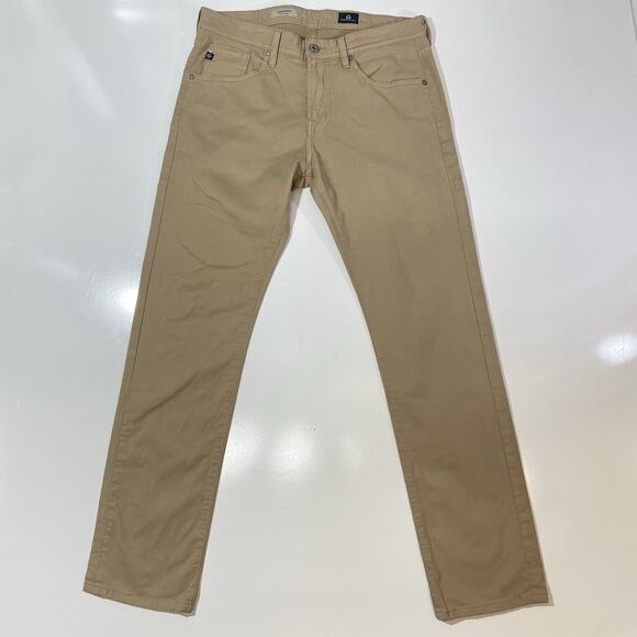 AG Adriano Goldschmied Men’s The Matchbox Slim Straight Khaki Preppy Chino 32 - Picture 1 of 8